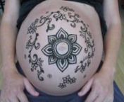 I had just finished applying the henna paste when her baby starting moving around like crazy!glad I got it on video!