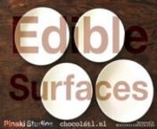 Edible surfaces is a collaboration between Pinaki Studios, a London-based creative textile studio, and Chocolátl, a retail shop and tasting space in Amsterdam that specialises in eclectic premium chocolate. The collaboration draws inspiration from the processes of chocolate artisans and textile manipulations such as pleating, creasing and embossing. It investigates parallels in the technical methods of those crafts, as well as inventive concepts for the development of edible objects. Sponsored