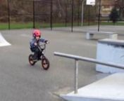 My 3 yr old son jake riding some ramps on his cult 12 bmx bike