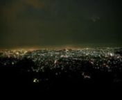 view of Yaounde from mount Eloundem (highest point within 1 km from KhaL!SHRINE) as recorded byEm&#39;kal Eyongakpa at 21h40, 04-04-2012.