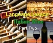 Join Travelista Teri in part two of her language series on how to correctly pronounce Italian wine.In this video she reviews commonly misprounounced red and white wines that from Italy.nnRed Wine: nBarbaresco - Bar-bar-ESS-cohnBarbera - Bar-BEAR-ah nBarolo - Bar-OH-lonBrunello Di Montalcino - Brew-NELL-oh dee Mon-tahl-CHEE-nonChianti - key-AHN-tee nChianti Classico - Key-AHN-tee Class-ee-konDolcetto - Dohl-CHET-tohnNebbiolo -Nay-BYOH-lownSangiovese - San-geeo-VEHS-ehnValpolicella - Val-poh-l