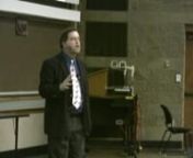 Dr. PZ Myers, who blogs at Pharyngula (http://scienceblogs.com/pharyngula ) gave a presentation titled