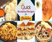 Indian Breakfast Ideas &#124; Nashta Recipes &#124; Instant Breakfast Recipes &#124; Poha Breakfast Recipes &#124; Easy Cooking Recipes For Bachelors &#124; Oats Recipes &#124; Porridge Recipe For Breakfast &#124; Premix Recipes &#124; Premix Recipes &#124; Just Add Water Recipes &#124; 5 minute Breakfast Recipes &#124; Recipes For Busy Families &#124; Easy Recipes For Only One Person &#124; Easy Recipes For Students &#124; Budget-Friendly Recipes &#124; Rava Idli &#124; Instant Dosa Recipes &#124; Sandwich Recipe &#124; Breakfast Recipes For Hostel Students &#124; Rajshri Food&#60;br/&#62;&#60;br/&#62;Learn how to make instant Breakfast Recipes For Bachelors at home.&#60;br/&#62;Introduction &#60;br/&#62;&#60;br/&#62;Rava Idli &#60;br/&#62;Bread Dosa &#60;br/&#62;Instant Poha Premix &#60;br/&#62;Grilled Cheese Sandwich &#60;br/&#62;Instant Oats Porridge