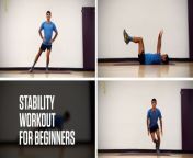 Trainer Raj Hathiramani shows you a stability workout for beginners.
