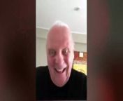 Strange 32-second clip uploaded to Hopkins&#39; official Twitter account, the 80-year-old is seen flailing around wildly and making goofy faces directly into his phone&#39;s camera while a frenetic song plays loudly in the background.