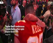 Travis Kelce celebrated the Kansas City Chiefs’ 2024 Super Bowl victory at a wild Las Vegas afterparty by grooving and singing along to his girlfriend Taylor Swift’s music.&#60;br/&#62;&#60;br/&#62;A Swiftie Instagram account shared a video of Kelce throwing his hands in the air from behind a DJ booth Sunday night as he belted out a remix of Swift’s 2008 hit “You Belong With Me.”&#60;br/&#62;&#60;br/&#62;“He heard Taylor’s song and came straight to the booth,” the caption read.&#60;br/&#62;&#60;br/&#62;The couple “were both seen pointing to each other” as Kelce recited the lyrics to the romantic tune, according to the post.&#60;br/&#62;&#60;br/&#62;The tight end wore a black T-shirt and a stack of silver chains as he pumped his fists in the air while the crowd celebrated his team’s 25-22 win against the San Francisco 49ers in overtime.