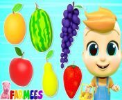 Fruits Song by Farmees is a nursery rhymes channel for kindergarten children.These kids songs are great for learning alphabets, numbers, shapes, colors and lot more. We are a one stop shop for your children to learn nursery rhymes.&#60;br/&#62;&#60;br/&#62;&#60;br/&#62;#fruitssong #learnfruits #babysongs #kidsvideos #cartoonrhymes #englishkidsvideos #forkids #childrensmusic #kidsvideos #babysongs #kidssongs #animatedvideos #songsforkids #songsforbabies #childrensongs #kidsmusic #cartoon #rhymes #songsforbabies #songsforchildren #babymusic #kids #cartoon #kidanimation