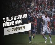 When Head Coach Nico Estévez was asked what FC Dallas needs to do differently this season to avoid extending the Dallas and San Jose Earthquakes draw-streak, considering the two sides have tied in what was 11 of their past 13 matchups, his answer was simple.&#60;br/&#62;&#60;br/&#62;“Start with a goal,” Estévez said.&#60;br/&#62;&#60;br/&#62;But how about ending with one?&#60;br/&#62;&#60;br/&#62;In the 94th minute, Dante Sealy’s left footed shot from the left side of the box, assisted by Eugene Ansah, gave FC Dallas a victory in front of a sell-out crowd of more than 19,000 fans for the home opener. &#60;br/&#62;&#60;br/&#62;Sealy is the second youngest FC Dallas Homegrown signing in club history, having joined the FC Dallas academy at 8 years old. &#60;br/&#62;&#60;br/&#62;But it still wasn’t FC Dallas who scored first, like Estévez hoped.&#60;br/&#62;&#60;br/&#62;Just six minutes into the 2024 season, San Jose’s Benji Kikanovic found the back of the net. Cristian Espinoza crossed it to Jack Skahan at the penalty spot. His shot deflected off of Dallas’ Maarten Paes, then Kikanovic buried it.&#60;br/&#62;&#60;br/&#62;It took another 20 minutes for Dallas to respond, when Asier Illarramendi equalized it with his first MLS career goal.&#60;br/&#62;&#60;br/&#62;Sam Junqua’s corner from the right side of the field was punched out to the top of the 18-yard-box. Having taken it out of the air with his first touch, Illarramendi fired it with his left foot past San Jose’s Daniel.&#60;br/&#62;&#60;br/&#62;A few more chances for both sides, and two yellow cards later for San Jose’s Carlos Gruezo and Rodrigues sent the two sides into the locker room tied at 1-all.&#60;br/&#62;&#60;br/&#62;In the second half, both Paul Arriola and Logan Farrington had quality rips from just outside the 18 that forced Daniel to make big time saves.&#60;br/&#62;&#60;br/&#62;Dante Sealy had a solid chance of his own in the 77th minute, and would ultimately beat Daniel in extra time to secure the win for Dallas.&#60;br/&#62;&#60;br/&#62;Dallas had 22 shots tonight, more than they had in any one game last season. Despite not scoring first, having scored the next two proved to be all the difference..&#60;br/&#62;&#60;br/&#62;If you missed the home opener, don’t worry, because Toyota Stadium will be hosting next Saturday’s match against CF Montréal, at 7:30.&#60;br/&#62;&#60;br/&#62;