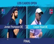 Jordan Thompson won his first ever ATP title after being Casper Ruud in straight sets