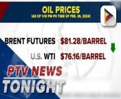 Oil prices fall amid concern over U.S. inflation