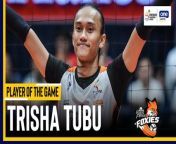 Trisha Tubu starred for the Farm Fresh Foxies in arguably the best win of their young PVL franchise, stopping Chery Tiggo in its tracks with a straight-set decision.