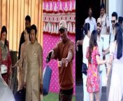 Anant Ambani Pre Wedding: देश की सबसे वैल्यूएबल कंपनी मुकेश अंबानी के छोटे बेटे अनंत अंबानी और राधिका मर्चेंट की प्री-वेडिंग सेरेमनी गुजरात के जामनगर में चल रही है। इसमें दुनियाभर की कई जानी-मानी हस्तियों को बुलाया गया है। कल प्री-वेडिंग का आखिरी दिन था ऐसे में वहां शिरकत करने वाले क्रिकेटर्स अब अपने घर वापस लौट रहे हैं जिसका वीडियो सोशल मीडिया पर वायरल है।&#60;br/&#62; &#60;br/&#62;Anant Ambani Pre Wedding: The pre-wedding ceremony of Anant Ambani, the younger son of Mukesh Ambani, the country&#39;s most valuable company, and Radhika Merchant is going on in Jamnagar, Gujarat. Many well-known personalities from all over the world have been invited. Yesterday was the last day of the pre-wedding, so the cricketers who participated there are now returning to their homes, the video of which is viral on social media. &#60;br/&#62; &#60;br/&#62;#AnantAmbani #Cricketers&#60;br/&#62;~HT.99~PR.115~