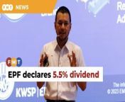 The retirement fund gave out a dividend of 5.35% for 2022.&#60;br/&#62;&#60;br/&#62;&#60;br/&#62;Read More: &#60;br/&#62;https://www.freemalaysiatoday.com/category/nation/2024/03/03/epf-declares-a-higher-dividend-of-5-5-for-2023/&#60;br/&#62;&#60;br/&#62;Laporan Lanjut: &#60;br/&#62;https://www.freemalaysiatoday.com/category/bahasa/tempatan/2024/03/03/kwsp-umum-dividen-lebih-tinggi-5-50-bagi-2023/&#60;br/&#62;&#60;br/&#62;&#60;br/&#62;Free Malaysia Today is an independent, bi-lingual news portal with a focus on Malaysian current affairs.&#60;br/&#62;&#60;br/&#62;Subscribe to our channel - http://bit.ly/2Qo08ry&#60;br/&#62;------------------------------------------------------------------------------------------------------------------------------------------------------&#60;br/&#62;Check us out at https://www.freemalaysiatoday.com&#60;br/&#62;Follow FMT on Facebook: https://bit.ly/49JJoo5&#60;br/&#62;Follow FMT on Dailymotion: https://bit.ly/2WGITHM&#60;br/&#62;Follow FMT on X: https://bit.ly/48zARSW &#60;br/&#62;Follow FMT on Instagram: https://bit.ly/48Cq76h&#60;br/&#62;Follow FMT on TikTok : https://bit.ly/3uKuQFp&#60;br/&#62;Follow FMT Berita on TikTok: https://bit.ly/48vpnQG &#60;br/&#62;Follow FMT Telegram - https://bit.ly/42VyzMX&#60;br/&#62;Follow FMT LinkedIn - https://bit.ly/42YytEb&#60;br/&#62;Follow FMT Lifestyle on Instagram: https://bit.ly/42WrsUj&#60;br/&#62;Follow FMT on WhatsApp: https://bit.ly/49GMbxW &#60;br/&#62;------------------------------------------------------------------------------------------------------------------------------------------------------&#60;br/&#62;Download FMT News App:&#60;br/&#62;Google Play – http://bit.ly/2YSuV46&#60;br/&#62;App Store – https://apple.co/2HNH7gZ&#60;br/&#62;Huawei AppGallery - https://bit.ly/2D2OpNP&#60;br/&#62;&#60;br/&#62;#FMTNews #EPF #HigherDividend #2023