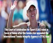 Simona Halep wins appeal: Reduced ban sparks court return from simona nonsoloradio