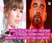Travis Kelce Jams Out at Girlfriend Taylor Swift’s ‘Eras Tour’ Concert in Singapore