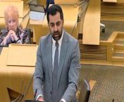 Humza Yousaf paid tribute to BBC journalist Nick Sheridan after his death aged 32.Source: Scottish Parliament TV