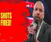 Triple H fires shots at AEW during WWE Hall of Fame speech!Watch to see his cheeky jab at the upstart company! #WWE #AEW #TripleH #BillyGunn