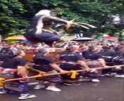 Amazing Hindu Bali ceremony in Kupang, Nusa Tenggara Timur, Indonesia&#60;br/&#62;&#60;br/&#62;Ogoh-ogoh parade is one of the Hindu️ Bali to celebrate Hari Raya Nyepi, Hindu Bali New Year. The parade is held one day before Nyepi Day.