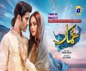 Khumar Episode 33 [Eng Sub] Digitally Presented by Happilac Paints - Feroze Khan - Neelam Muneer - 15th March 2024 - Har Pal Geo&#60;br/&#62;&#60;br/&#62;Khumar Digitally Presented by Happilac Paints&#60;br/&#62;&#60;br/&#62;Khumar is a timeless love story that delves into the challenges arising from societal class differences and the negativity that stems from them. Khumar explores the complexities of love in the face of societal expectations and challenges. Faiz and Hareem, two individuals from different backgrounds, find their lives connected by destiny.&#60;br/&#62;&#60;br/&#62;Faiz, born into an affluent family, contrasts sharply with Hareem, who hails from a&#60;br/&#62;lower-middle-class background. Despite their differences, fate weaves their paths together. Hareem, diligently working to make ends meet amid her brother Rufi&#39;s educational needs and her mother&#39;s medical expenses, faces numerous hurdles. In the midst of her struggles, Faiz, a friend of Rufi&#39;s, silently supports them financially and even gets work for Hareem, albeit discreetly.&#60;br/&#62;&#60;br/&#62;Hareem&#39;s family doesn&#39;t know that Faiz loves her, leading to a one-sided love affair. Faiz&#39;s love for Hareem remains a secret, but his mother disapproves of his association with Hareem&#39;s family due to the significant class difference. But fate decides to play its tune, and an unexpected event turns the lives of Faiz and Hareem upside down.&#60;br/&#62;&#60;br/&#62;What was this surprising turn of events that changed everything for Faiz and Hareem? Will the gap in their social status keep them apart? Can Faiz convince his mother to accept Hareem? If they marry, can they create a happy life together despite their different backgrounds and mindsets?&#60;br/&#62;&#60;br/&#62;7th Sky Entertainment Presentation &#60;br/&#62;Producers: Abdullah Kadwani &amp; Asad Qureshi &#60;br/&#62;Writer: Maha Malik&#60;br/&#62;Director: Ali Faizan&#60;br/&#62;&#60;br/&#62;Cast:&#60;br/&#62;Feroze Khan as Faiz&#60;br/&#62;Neelam Muneer as Hareem&#60;br/&#62;Hina Bayat as Kehkasha Begum&#60;br/&#62;Asma Abbas as Durdana&#60;br/&#62;Behroz Sabzwari as Sheikh Furqan&#60;br/&#62;Zainab Qayoom as Dil Araa&#60;br/&#62;Shehryar Zaidi as Taufeeq&#60;br/&#62;Adnan Samad as Nasir&#60;br/&#62;Sheherzade Peerzada as Hamna&#60;br/&#62;Minsa Malik as Laiba &#60;br/&#62;Kinza Malik as Atiya&#60;br/&#62;Mehmood Akhtar as Zaawar&#60;br/&#62;Agha Mustafa as Rayyan&#60;br/&#62;Hamzah Tariq as Rufi&#60;br/&#62;Ayesha Rajpoot as Shagufta&#60;br/&#62;Mizna Waqas as Husna&#60;br/&#62;Sohail Masood as Mirza Sahab&#60;br/&#62;Birjees Farooqui as Salma&#60;br/&#62;&#60;br/&#62;#HappilacPaints &#60;br/&#62;#ColorsofHappiness&#60;br/&#62;&#60;br/&#62;#Khumar&#60;br/&#62;#FerozeKhan&#60;br/&#62;#NeelamMuneer