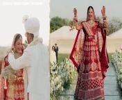 Priyanka Chopra’s cousin Meera Chopra and Rakshit Kejriwal tied the knot a few days ago. After their dreamy pre-wedding festivities, the couple shared the first pictures from their intimate wedding in Jaipur. Recently, Priyanka took to her Instagram account and congratulated the newly married couple. Let us tell you Mira married her long time boyfriend businessman Rakshit Kejriwal in Jaipur. This newly married couple shared wedding photos on social media in which both are looking very beautiful.&#60;br/&#62;&#60;br/&#62;#priyankachopra #meerachopra #rakshitkejriwal #priyankachopra #trending #viralvideo #celebupdate #bollywood #entertainmentnews