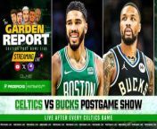The Garden Report goes live following the Celtics game vs the Bucks. Catch the Celtics Postgame Show featuring Bobby Manning, Josue Pavon, Jimmy Toscano, A. Sherrod Blakely and John Zannis as they offer insights and analysis from Boston&#39;s vs Milwaukee.&#60;br/&#62;&#60;br/&#62;This episode of the Garden Report is brought to you by:&#60;br/&#62;&#60;br/&#62;Get in on the excitement with PrizePicks, America’s No. 1 Fantasy Sports App, where you can turn your hoops knowledge into serious cash. Download the app today and use code CLNS for a first deposit match up to &#36;100! Pick more. Pick less. It’s that Easy! &#60;br/&#62;&#60;br/&#62;Nutrafol Men! Take the first step to visibly thicker, healthier hair. For a limited time, Nutrafol is offering our listeners ten dollars off your first month’s subscription and free shipping when you go to Nutrafol.com/MEN and enter the promo code GARDEN!&#60;br/&#62;&#60;br/&#62;Football season may be over, but the action on the floor is heating up. Whether it’s Tournament Season or the fight for playoff homecourt, there’s no shortage of high stakes basketball moments this time of year. Quick withdrawals, easy gameplay and an enormous selection of players and stat types are what make PrizePicks the #1 daily fantasy sports app!&#60;br/&#62;&#60;br/&#62;#Celtics #NBA #GardenReport #CLNS