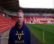 Ciaran Toner, head coach of Doncaster Rovers Belles, ahead of their three games at the EcoPower Stadium