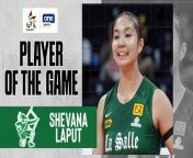 UAAP Player of the Game Highlights: Shevana Laput steps up in Angel Canino's absence as La Salle holds off UP from jija salle sex