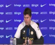Chelsea boss Mauricio Pochettino on the academy players being close to breaking through as they prepare to face Everton on Monday&#60;br/&#62;Cobham, London, UK