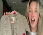 A woman has bought a full wardrobe of baby clothes for her &#92;