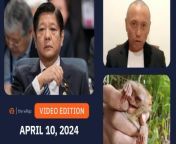 Today&#39;s headlines – the latest news in the Philippines and around the world:&#60;br/&#62;- Marcos &#39;horrified&#39; by Duterte&#39;s alleged gentleman&#39;s agreement with China on West PH Sea&#60;br/&#62;- Marcos assures Teves of ‘compassion, fairness, security’&#60;br/&#62;- Metro Manila LGUs set 7 am to 4 pm work hours starting April 15 &#60;br/&#62;- Sexually harassed student &#39;traumatized further&#39; as teachers sue for cyber libel &#60;br/&#62;- DENR probes vlogger&#39;s handling of tarsiers in viral video&#60;br/&#62;&#60;br/&#62;https://www.rappler.com/video/daily-wrap/april-10-2024/