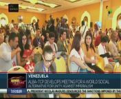 The meeting for a world social alternative advances in Venezuela, with the participation of 500 delegations of social movements, leaders, an activists who are united against imperialism. teleSUR&#60;br/&#62;&#60;br/&#62;Visit our website: https://www.telesurenglish.net/ Watch our videos here: https://videos.telesurenglish