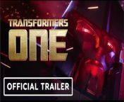 Check out the Transformers One trailer for the upcoming CG-animated movie starring Chris Hemsworth (Orion Pax), Brian Tyree Henry (D-16), Scarlett Johansson (Elita-1) and Keegan-Michael Key (B-127), Steve Buscemi, with Laurence Fishburne and Jon Hamm.&#60;br/&#62;&#60;br/&#62;Transformers One is the untold origin story of Optimus Prime and Megatron, better known as sworn enemies, but once were friends bonded like brothers who changed the fate of Cybertron forever.&#60;br/&#62;&#60;br/&#62;The film is produced by Lorenzo di Bonaventura, Tom DeSanto &amp; Don Murphy, Michael Bay, Mark Vahradian, and Aaron Dem. Steven Spielberg, Zev Foreman, Olivier Dumont, Brian Oliver, B.J. Farmer, and Matt Quigg serve as executive producers. Based on Hasbro’s Transformers Action Figures.&#60;br/&#62;&#60;br/&#62;Transformers One, directed by Josh Cooley, opens in theaters on September 20, 2024&#60;br/&#62;