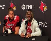 Louisville DE Ashton Gillotte and CB Quincy Riley Spring Game Postgame (4\ 19\ 24) from riley renee