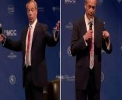 Moment Nigel Farage finds out police are waiting to shut down NatCon ConferenceSource GB News