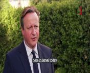 David Cameron: clear Israel has decided to respond to Iran attack from street randi with clear hindi talking
