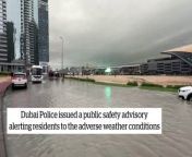 Heavy rain in Dubai has led to flooding from dubai swx