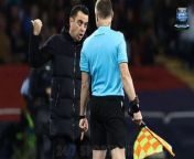 Barcelona coach Xavi branded Romanian referee Istvan Kovacs&#39;s performance disastrous after he showed three red cards in Paris Saint Germain&#39;s 6-4 Champions League quarter-final win at the Olympic Stadium.&#60;br/&#62;&#60;br/&#62;The biggest blow to Barça came on the half-hour when Ronald Araujo was adjudged to have brought down Bradley Barcola just before he burst into the area.&#60;br/&#62;&#60;br/&#62;&#39;The decision completely changed the game,&#39; said the Barcelona coach. &#39;It was too much to give a red card.&#60;br/&#62;&#60;br/&#62;&#39;I told the referee his performance was very bad. He was a disaster. He killed the tie.&#39;&#60;br/&#62;&#60;br/&#62;Xavi was late sent off for dissent – his third dismissal from the touchline of the season. It&#39;s four reds and 22 yellows since he became Barça boss.&#60;br/&#62;&#60;br/&#62;Goalkeeping coach Jose Ramon De la Fuente was also sent off for protesting.&#60;br/&#62;&#60;br/&#62;&#39;We were upset and very angry,&#39; added Xavi. &#39;With eleven against eleven, we were well organized. We almost equalized through Gundogan and the 2-0 with Robert Lewandowski would have changed it too. We had clear chances but we were always trailing because with ten men it&#39;s very difficult.&#60;br/&#62;&#60;br/&#62;&#39;It&#39;s a shame that a season&#39;s work is finished because of a refereeing decision. I would have liked to play eleven against eleven every minute. This sending off is unnecessary.&#39;&#60;br/&#62;&#60;br/&#62;Luis Enrique said: &#39;We started brilliantly and we knew it was going to be a game with goals. We were prepared for any scenario. In a spectacular move from Lamine (Yamal), we conceded a goal but showed maturity. For me, it&#39;s a sending-off (of Araujo) and we played a very complete game.&#60;br/&#62;&#60;br/&#62;&#39;I don&#39;t usually judge. I try to put myself in the referee&#39;s shoes. I try to protest little or not at all and tell my players to control their emotions. &#60;br/&#62;&#60;br/&#62;&#39;Today we took a big step forward in terms of maturity. We&#39;re through and we&#39;re going to play Dortmund, who won our group so it will not be easy.&#39;&#60;br/&#62;&#60;br/&#62;Barcelona goalkeeper Marc Andre ter Stegen added: &#39;We are very disappointed.&#60;br/&#62;&#60;br/&#62;&#39;The foul on Araujo can be given. When they scored the third we had to give more in the game and take more risks.&#60;br/&#62;&#60;br/&#62;&#39;In the end, they have a lot of quality up front and every chance is a danger. They scored four against us and it&#39;s hard to understand.&#39;