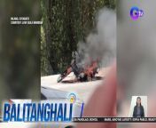 Nagliyab ang motorsiklong &#39;yan sa gitna ng highway!&#60;br/&#62;&#60;br/&#62;&#60;br/&#62;Balitanghali is the daily noontime newscast of GTV anchored by Raffy Tima and Connie Sison. It airs Mondays to Fridays at 10:30 AM (PHL Time). For more videos from Balitanghali, visit http://www.gmanews.tv/balitanghali.&#60;br/&#62;&#60;br/&#62;#GMAIntegratedNews #KapusoStream&#60;br/&#62;&#60;br/&#62;Breaking news and stories from the Philippines and abroad:&#60;br/&#62;GMA Integrated News Portal: http://www.gmanews.tv&#60;br/&#62;Facebook: http://www.facebook.com/gmanews&#60;br/&#62;TikTok: https://www.tiktok.com/@gmanews&#60;br/&#62;Twitter: http://www.twitter.com/gmanews&#60;br/&#62;Instagram: http://www.instagram.com/gmanews&#60;br/&#62;&#60;br/&#62;GMA Network Kapuso programs on GMA Pinoy TV: https://gmapinoytv.com/subscribe