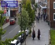 Video shows a London street erupt into chaos and then empty as a gunman opens fire.&#60;br/&#62;A man who fired a gun at rival gang members in a busy Tottenham street has been convicted of firearms offences.&#60;br/&#62;The terrifying incident happened on the evening of May 27 last year, when a blue R-Type VW Golf sped along Park Lane, before coming to an abrupt stop in the middle of the road.&#60;br/&#62;As passersby scattered, a man wearing a balaclava pulled a firearm from his waistband and fired at the vehicle. One of the people in the car tried to fire back but his gun jammed.&#60;br/&#62;Full story at LondonWorld.com
