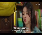 Da-hye (Lee Joo-been) reappears and is immediately greeted by Soo-cheol (Kwak Dong-yeon). She warns him that he is being framed and could go to jail, but Soo-cheol appears more concerned about having Da-hye and their son back in his life.&#60;br/&#62;&#60;br/&#62;Watch Queen of Tears on Netflix: https://www.netflix.com/title/81707950&#60;br/&#62;&#60;br/&#62;Subscribe to Netflix K-Content: https://bit.ly/2IiIXqV&#60;br/&#62;Follow Netflix K-Content on Instagram, Twitter, and Tiktok: @netflixkcontent&#60;br/&#62;&#60;br/&#62;#QueenOfTears #KwakDongyeon #LeeJoobeen #Netflix #Kdrama&#60;br/&#62;&#60;br/&#62;ABOUT NETFLIX K-CONTENT&#60;br/&#62;&#60;br/&#62;Netflix K-Content is the channel that takes you deeper into all types of Netflix Korean Content you LOVE. Whether you’re in the mood for some fun with the stars, want to relive your favorite moments, need help deciding what to watch next based on your personal taste, or commiserate with like-minded fans, you’re in the right place.&#60;br/&#62;&#60;br/&#62;All things NETFLIX K-CONTENT.