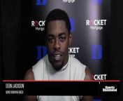 Duke had a big day running the ball against Syracuse. Deon Jackson discusses his 169 yard day and the team&#39;s first win of the season.