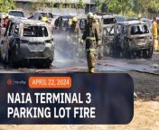 A fire that broke out Monday, April 22, in the parking lot extension of the Ninoy Aquino International Airport damages 19 vehicles.&#60;br/&#62;&#60;br/&#62;Full story: https://www.rappler.com/business/fire-naia-terminal-3-parking-lot-burns-19-vehicles/