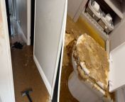 A woman has been left with a 30K bill and an &#39;&#39;uninhabitable&#39;&#39; house after sewage overflooded from her toilet.&#60;br/&#62;&#60;br/&#62;The woman, who wished to remain anonymous, was at her home in the UK with her five children when she noticed water overflowing from the downstairs loo.&#60;br/&#62;&#60;br/&#62;The water soon turned to thick brown sewage mixture of faeces and toilet paper which came pouring from her toilet and onto the bathroom floor.&#60;br/&#62;&#60;br/&#62;The whole downstairs the house was decimated including the bathroom, the hallway, the kitchen and the living room.&#60;br/&#62;&#60;br/&#62;The mum-of-five estimates that it could cost up to £30K to replace what she lost and complete the repairs needed.&#60;br/&#62;&#60;br/&#62;She said: &#92;