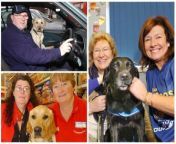 Autumn, Tansey, Tumble, Barney and George get our thanks on International Guide Dogs Day