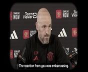 Erik ten Hag slammed criticism from the media after Man United&#39;s FA Cup semi-final penalty win over Coventry.