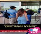 Love Birds Sidharth &amp; Kiara spotted at the Airport Today Viral Masti Bollywood