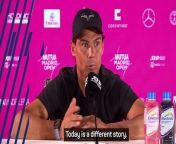 After his win in the first round in Madrid, Nadal is being realistic about what the future holds in his career