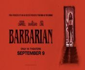Barbarian is a 2022 American horror thriller film written and directed by Zach Cregger in his solo screen writing and directorial debut. It is produced by Arnon Milchan, Roy Lee, Raphael Margules, and J.D. Lifshitz. The film stars Georgina Campbell, Bill Skarsgård, and Justin Long. The plot sees a woman find out that the rental home she reserved has been accidentally double-booked by a man, not knowing of a dark secret within the dwelling.