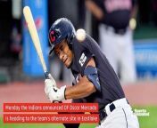With a batting average of just .111 on the season, the Indians Monday optioned outfielder Oscar Mercado to the club&#39;s alternate training site in Eastlake. Mercado, who was a surprise star as a rookie a season ago, came into 2020 as the starter in the outfield, only to now have to get at-bats with the minor league club in Lake County.
