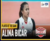 PVL Player of the Game Highlights: Alina Bicar guides Chery Tiggo to semis from alina nikitina la chica